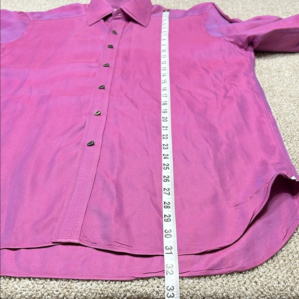 Turnbull & Asser Men's Dress Shirt in Rich Purple - Picture 5 of 10